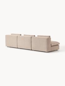 Modulares Sofa Felix (3-Sitzer), Bezug: 100 % Polyester Der strap, Gestell: Massives Kiefern- und Fic, Füße: Kunststoff Dieses Produkt, Webstoff Beige, B 300 x T 110 cm