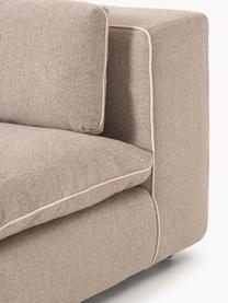 Modulares Sofa Felix (3-Sitzer), Bezug: 100 % Polyester Der strap, Gestell: Massives Kiefern- und Fic, Füße: Kunststoff Dieses Produkt, Webstoff Beige, B 300 x T 110 cm