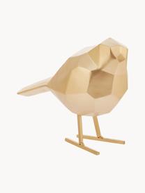 Figura decorativa Bird, Poliresina, Dorado, An 17 x Al 14 cm