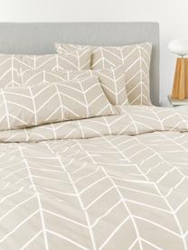 Funda nórdica de algodón Mirja, Beige claro, Cama 90 cm (155 x 220 cm)