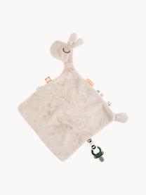 Doudou bébé Comfort, 50 % coton, 50 % polyester, Beige clair, larg. 30 x long. 30 cm