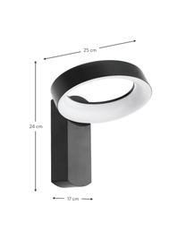 Aplique LED para exterior Pernate, Gris antracita, An 25 x Al 24 cm