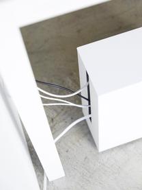 Pudełko na kable Tower, Metal malowany proszkowo, Biały, S 15 x W 35 cm