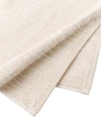 Katoenen handdoeken Audrina, 2 stuks, Beige, XS-gastendoekje, B 30 x L 50 cm