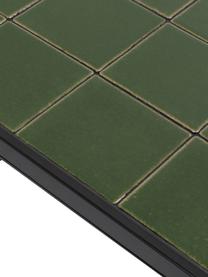 Mesa de centro de azulejos Glaze, Tablero: fibras de densidad media , Verde, negro, An 93 x Al 36 cm