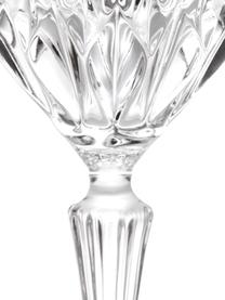 Kristall-Weingläser Adagio mit Relief, 6 Stück, Kristallglas, Transparent, Ø 9 x H 21 cm, 280 ml