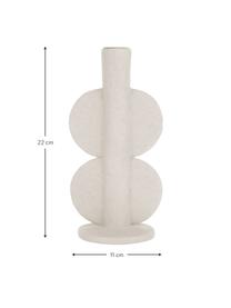 Candelabro Double Bubble, Poliresina, Marfil, An 11 x Al 22 cm