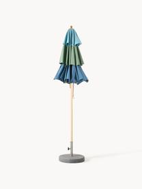 Kulatý slunečník Classic, různé velikosti, Odstíny modré, zelená, světlé dřevo, Ø 210 cm, V 251 cm