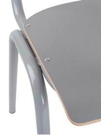 Krzesło Back to School, Nogi: metal malowany proszkowo, Szary, S 43 x G 49 cm