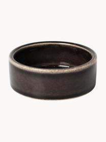 Bols apéritif artisanaux Nordic Coal, 4 pièces, Grès cérame, Noir, chiné, Ø 8 x haut. 3 cm