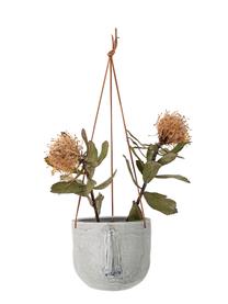 Hangende plantenpot Sama van keramiek, Grijs, Ø 17 x H 16 cm