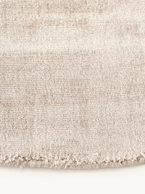 Okrúhly ručne tkaný koberec z viskózy Jane, Svetlobéžová, Ø 250 cm (veľkosť XL)