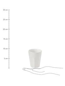 Tazas de gres Ti Amo, 2 uds., Gres, Blanco, Ø 8 cm, Al 10 cm, 200 ml