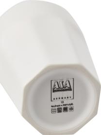 Becher ti amo aus Steingut, 2 Stück, Steingut, Weiß, Ø 8 cm, H 10 cm, 200 ml