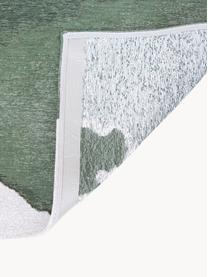 Vloerkleed Iode met abstract patroon, 100% polyester, Groentinten, B 80 x L 150 cm (maat XS)