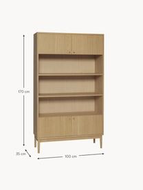 Étagère en chêne Prime, Placage en bois de chêne, bois de chêne

Ce produit est fabriqué à partir de bois certifié FSC® issu du développement durable, Bois, larg. 100 x haut. 170 cm