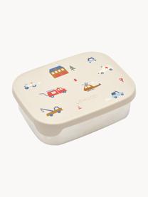 Lunchbox Arthur, 18/8 edelstaal, siliconen, Gebroken wit, lichtbeige, B 17 x H 6 cm