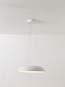 Grosse LED-Pendelleuchte Maggiolone, dimmbar, Lampenschirm: Aluminium, lackiert, Weiss, Ø 60 x H 12 cm