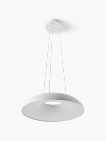 Lampada a sospensione grande a LED con luce regolabile Maggiolone, Paralume: alluminio laccato, Bianco, Ø 60 x Alt. 12 cm