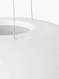 Veľké závesné LED svietidlo Maggiolone, Biela, Ø 60 x V 12 cm