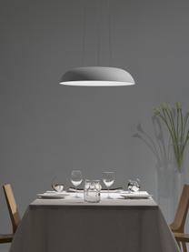 Lampada a sospensione grande a LED con luce regolabile Maggiolone, Paralume: alluminio laccato, Bianco, Ø 60 x Alt. 12 cm