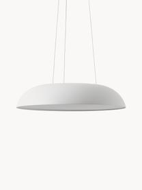 Lampada a sospensione grande a LED con luce regolabile Maggiolone, Paralume: alluminio laccato, Bianco, Ø 60 x Alt. 12 cm