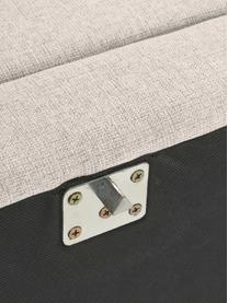 Modulaire 2-zitsbank Ari in beige, Bekleding: 100% polyester De slijtva, Frame: massief hout, multiplex, Poten: kunststof, Geweven stof beige, B 164 x D 77 cm