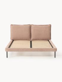 Polsterbett Amelia, Bezug: 100 % Polyester Der hochw, Gestell: , Webstoff Terrakotta, B 140 x L 200 cm