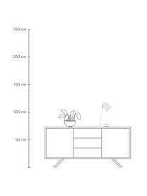 Lampa biurkowa Noble, Biały, odcienie złotego, S 25 x W 46 cm