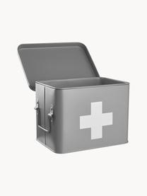 Aufbewahrungsbox Medic, Metall, beschichtet, Grau, Weiß, B 22 x H 16 cm