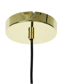 Lampada a sospensione piccola in vetro Irina, Paralume: vetro, Baldacchino: metallo zincato, Dorato, Ø 26 x Alt. 24 cm