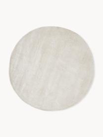 Tapis rond en viscose tissé main Jane, Blanc cassé, Ø 300 cm (taille XXL)