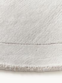Okrągły dywan z krótkim włosiem Kari, 100% poliester z certyfikatem GRS, Odcienie szarego, Ø 150 cm (Rozmiar M)