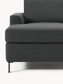 Schlafsofa Cucita (3-Sitzer) mit Matratze, Bezug: Webstoff (100% Polyester), Gestell: Massives Kiefernholz, Webstoff Anthrazit, B 274 x T 164 cm, Eckteil rechts