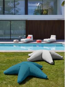 Grote outdoor zitzak Starfish, handgemaakt, Bekleding: 70% PAN + 30% PES, waterd, Petrol, B 145 x L 145 cm