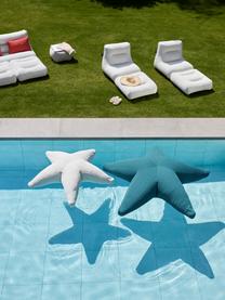 Grote outdoor zitzak Starfish, handgemaakt, Bekleding: 70% PAN + 30% PES, waterd, Petrol, B 145 x L 145 cm