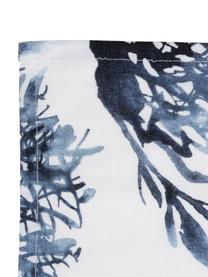 Manteles individuales Bay, 2 uds., 100% algodón, Blanco, azul, An 38 x L 50 cm