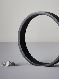 Dekorácia Ring, Potiahnutý kov, Čierna, Š 25 x V 25 cm