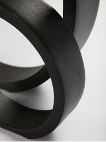Objet décoratif The Ring, Métal, enduit, Noir, larg. 25 x haut. 25 cm