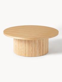 Tavolino rotondo da salotto in legno Nele, Pannello di fibra a media densità (MDF) con finitura in legno di frassino, Legno, Ø 85 cm