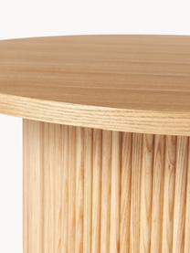 Tavolino rotondo da salotto in legno Nele, Pannello di fibra a media densità (MDF) con finitura in legno di frassino, Legno, Ø 85 cm