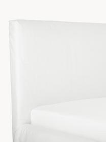 Gestoffeerd bed Feather met opbergruimte, Bekleding: polyester (gestructureerd, Frame: massief grenenhout en pla, Geweven stof wit, B 160 x L 200 cm