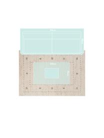 Flauschiger Hochflor-Teppich Teo mit Muster, Flor: 100% Polypropylen, Cremefarben, Grau, B 160 x L 230 cm (Größe M)