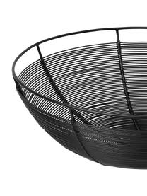 Brotkorb Nina, Metall, lackiert, Schwarz, Ø 30 x H 10 cm