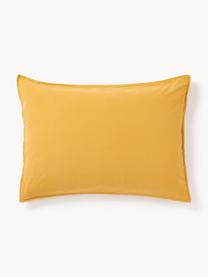 Funda de almohada de algodón lavado Darlyn, 100% algodón
Densidad de hilo 150 TC, calidad estándar

El algodón da una sensación agradable y suave en la piel, absorbe bien la humedad y es adecuado para personas alérgicas.

Este tejido ha sido sometido a un proceso de lavado especial que le da un aspecto Softwash irregular y resistente, pero siendo suave al tacto, flexible y cómodo. Además, su aspecto arrugado natural hace que no necesite planchado.

El material utilizado para este producto ha sido probado contra sustancias nocivas y está certificado según el STANDARD 100 por OEKO-TEX®, 4265CIT, CITEVE., Amarillo mostaza, An 45 x L 110 cm
