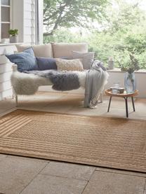 In- & outdoor vloerkleed Limonero in jute look, 100% polypropyleen, Beige, B 80 x L 150 cm (maat XS)