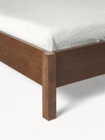 Dřevěná postel s čelem z vídeňské pleteniny Jones, Dubové dřevo, Š 140 cm, D 200 cm