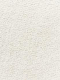 Alfombra de pelo largo texturizada Rubbie, Parte superior: microfibra (100% poliéste, Reverso: 55% poliéster, 45% algodó, Blanco crema, An 120 x L 180 cm (Tamaño S)