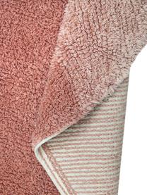 Ručně tkaný dětský koberec Ramona the Radish, Odstíny růžové, tmavě zelená, tlumeně bílá, Š 100 cm, D 150 cm (velikost XS)