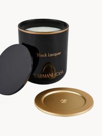 Candela profumata Pegaso Black Lacquer (ambra), Contenitore: vetro, Coperchio: resina, Ambra, Ø 6 x Alt. 7 cm